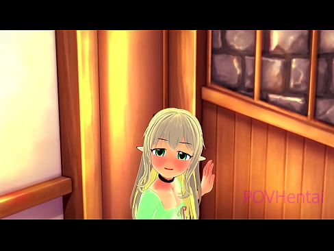 ❤️ (トラップ）エルフのメイドが顔を洗うのを手伝う ❤❌ スーパーセックス ❌️